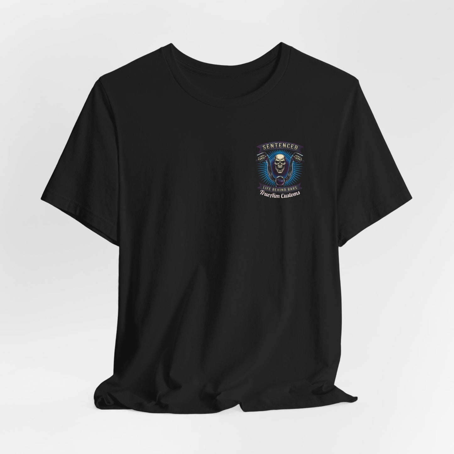Sentenced Skull T-Shirt — "Life Behind Bars" Graphic Tee