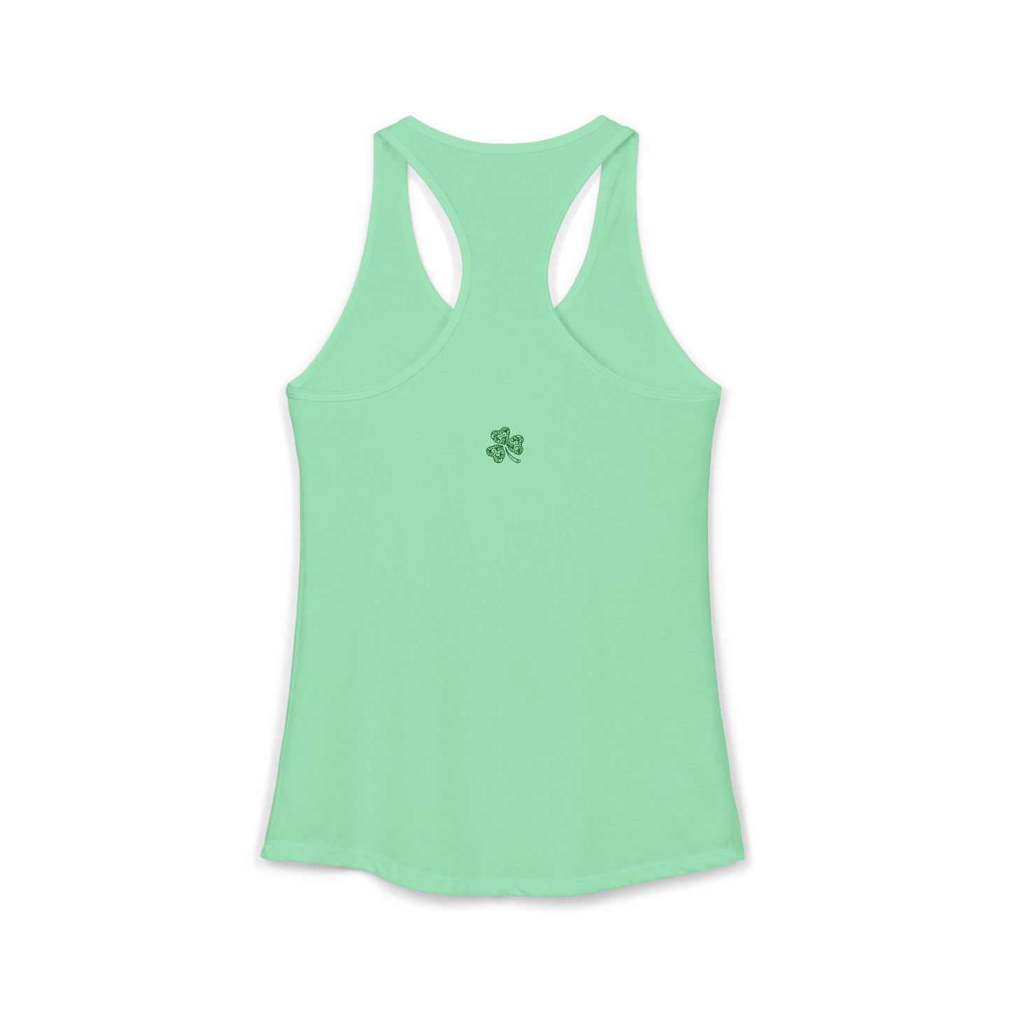 Women's Drunk today, hungover tomorrow St. Patty day  Racerback Tank