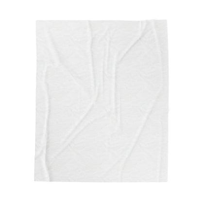 Nurse Plush Blanket — Floral Letter 'R' Pattern Velveteen Throw personalize for back to school