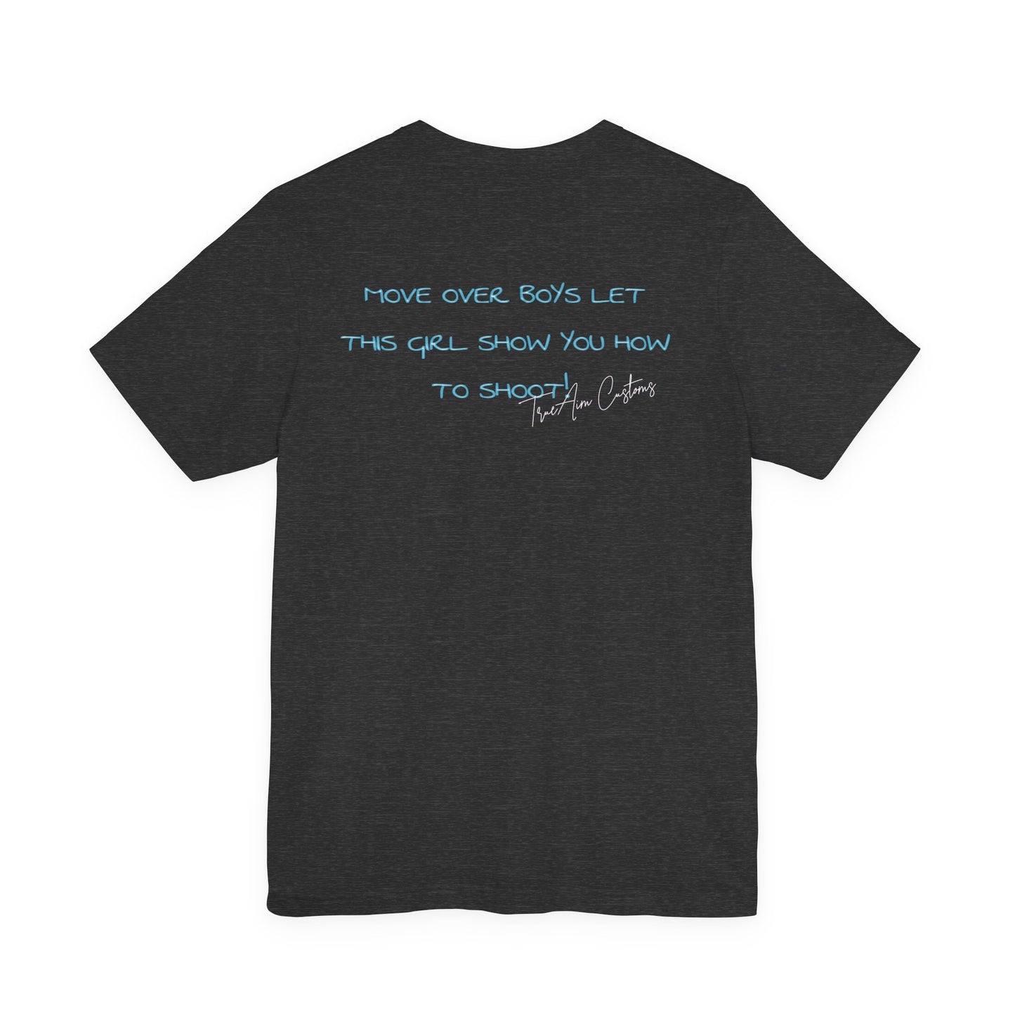 Game Day Pool Tee — "Game Day" Graphic T-Shirt (Back: "Move Over Boys Let This Girl Show You How To Shoot")
