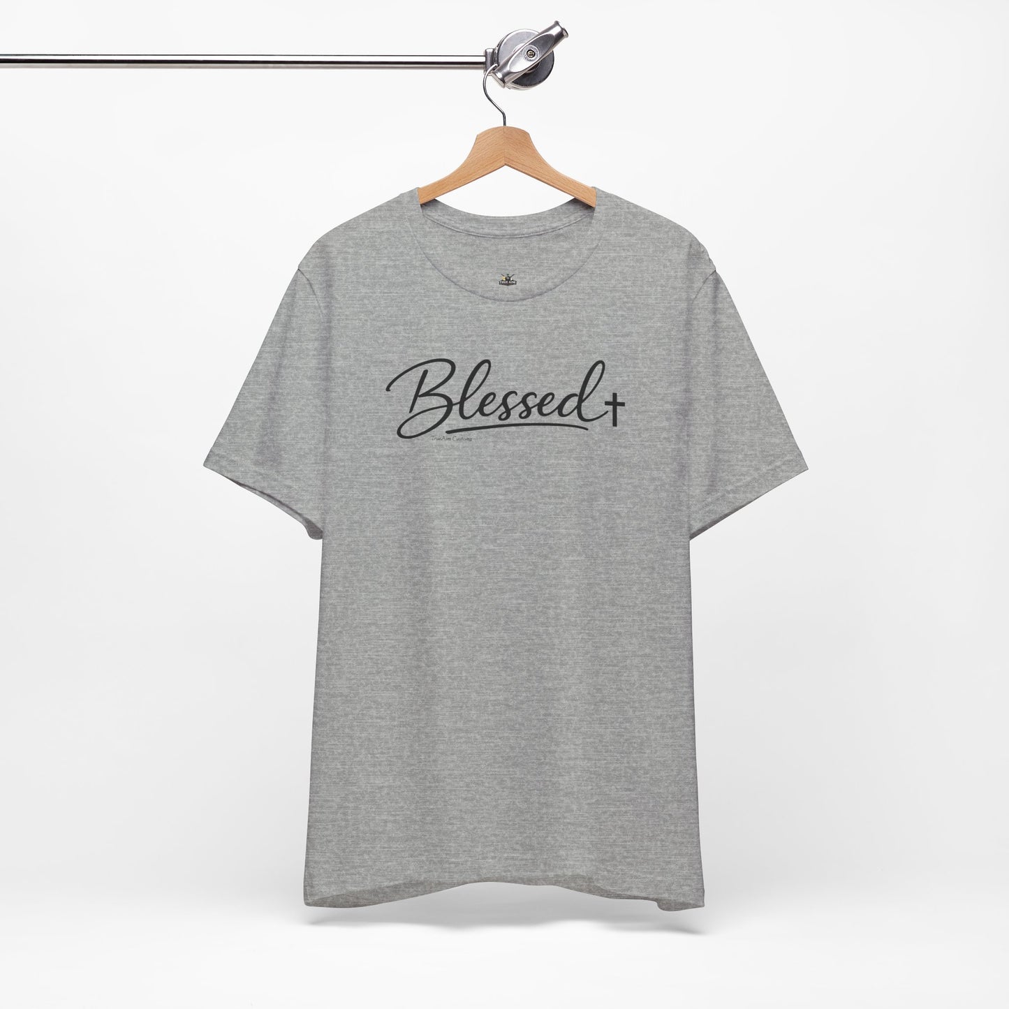 Blessed Minimalist Tee - White Short Sleeve Shirt