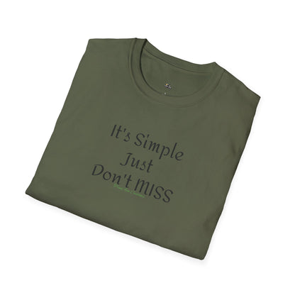 It's Simple Just Don't MISS billiards Tee