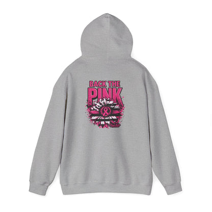 Back the Pink breast cancer Graphic Hooded Sweatshirt