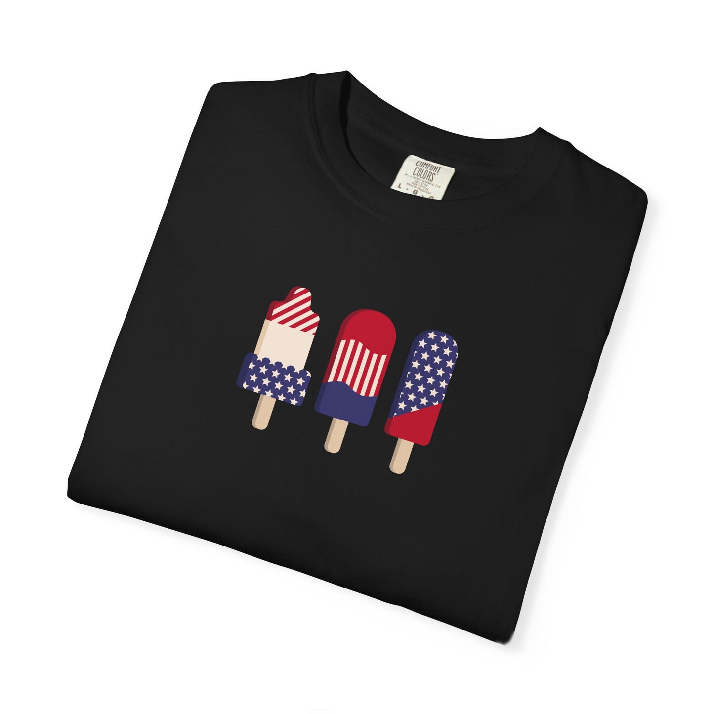 Patriotic Popsicle T-Shirt — USA Flag Ice Cream Graphic Tee