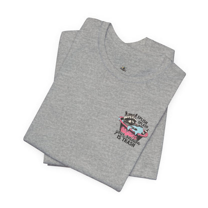 Raccoon 'Splish Splash, Your Opinion Is Trash' Graphic Tee