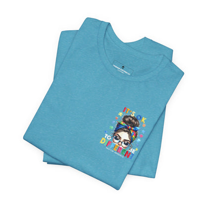 Autism Awareness Tee — "It's OK to Be Different" Graphic T-Shirt