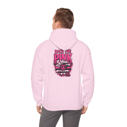 Back the Pink breast cancer Graphic Hooded Sweatshirt