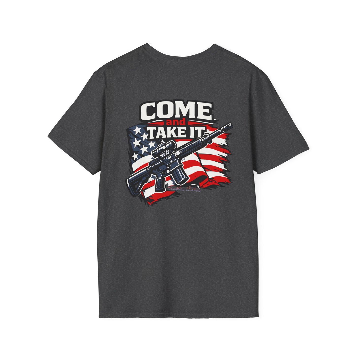 Come and Take It, American Flag Rifle Graphic Patriotic Tee