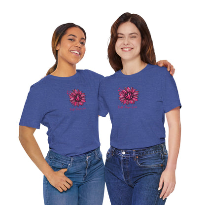 Faith Hope Love Floral Tee — Inspirational Women's Short Sleeve Shirt