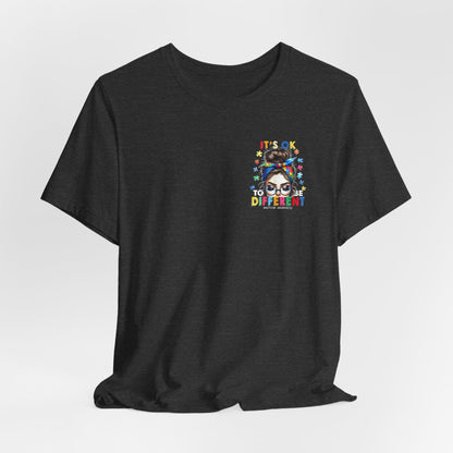Autism Awareness Tee — "It's OK to Be Different" Graphic T-Shirt