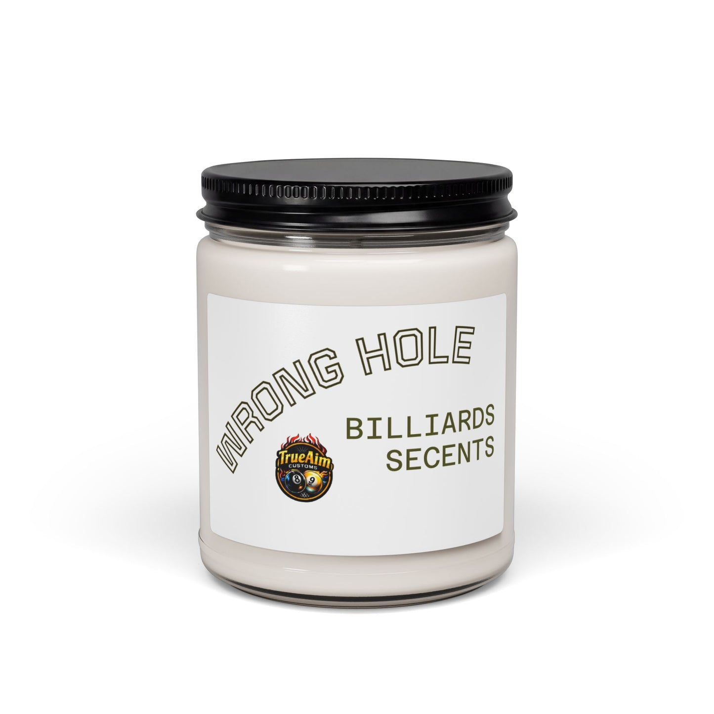 Billiards Scents Soy Candle — 'Wrong Hole' 9oz Scented Jar