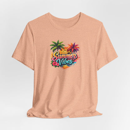 Summer Vibes T-Shirt – Tropical Palm Beach Tee