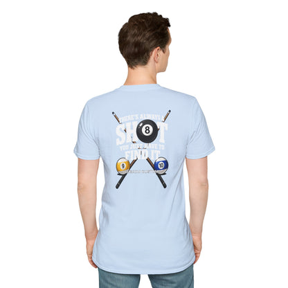 ‘Always A Shot' Billiards Cue & 8-Ball Graphic