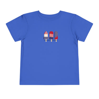 Toddler Tee — Patriotic Popsicle 4th of July Kids Shirt