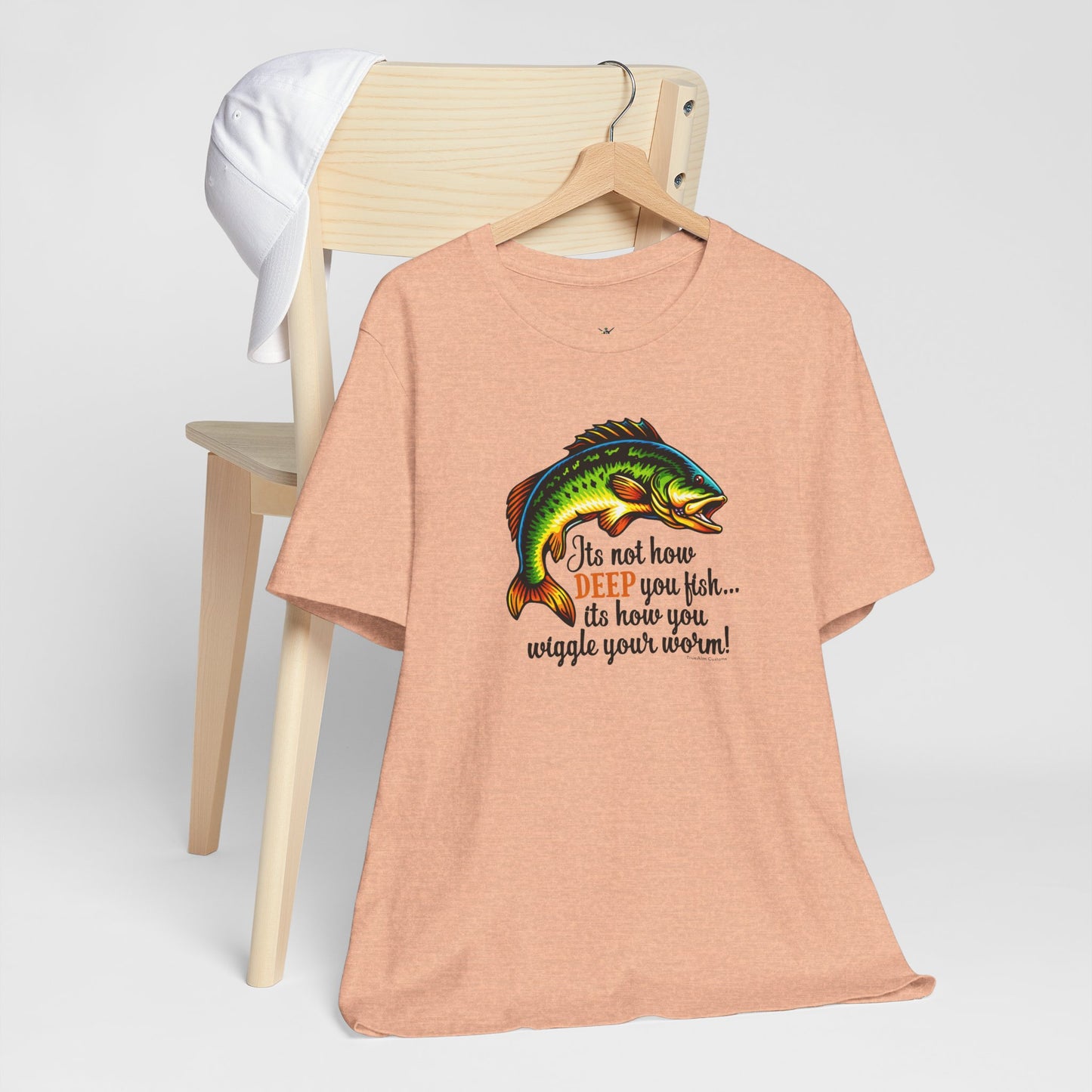 "It's Not How Deep You Fish” Funny Hook Tee