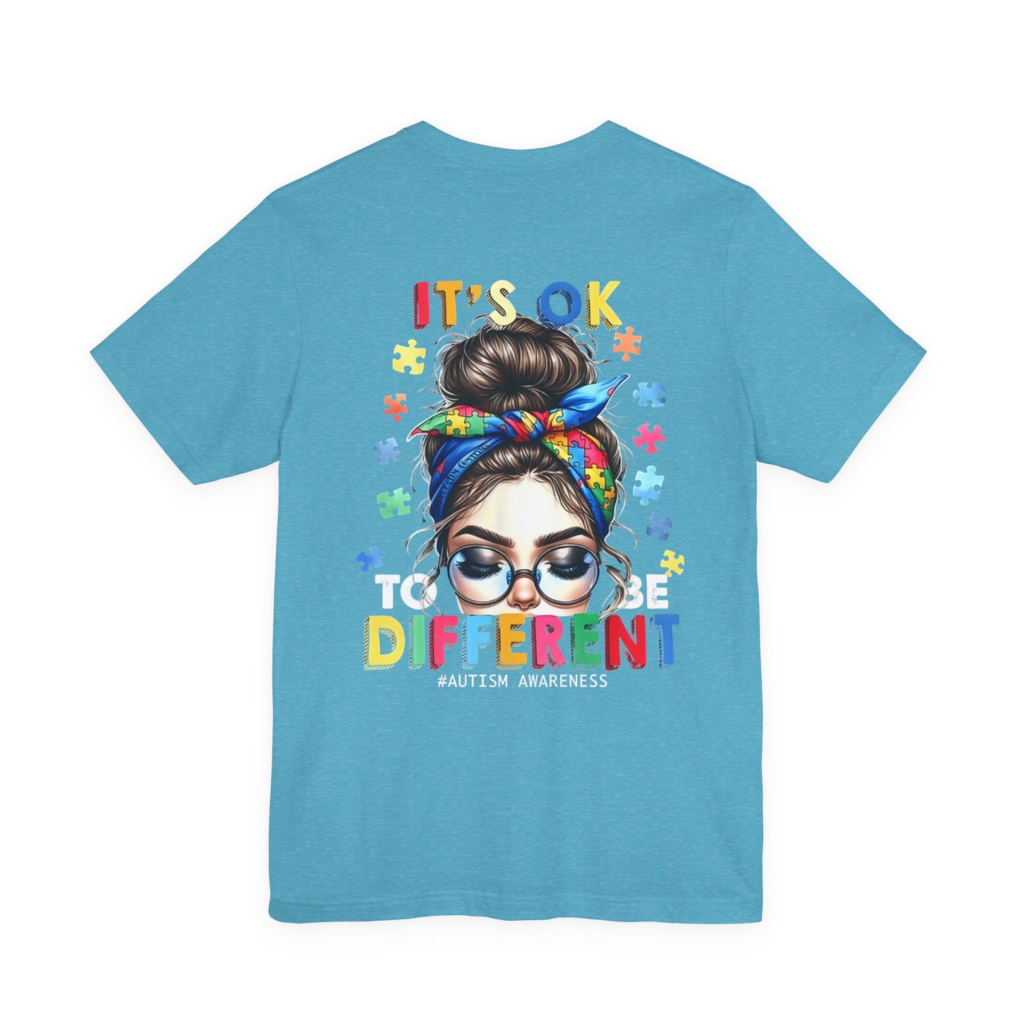 Autism Awareness Tee — "It's OK to Be Different" Graphic T-Shirt