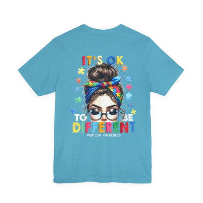 Autism Awareness Tee — "It's OK to Be Different" Graphic T-Shirt