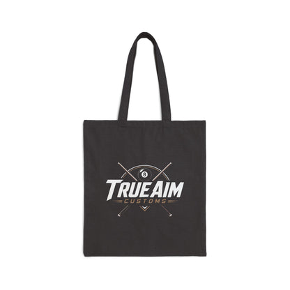 Pool Player Tote Bag — "Poke & Hope" / True Aim Billiards Canvas Tote