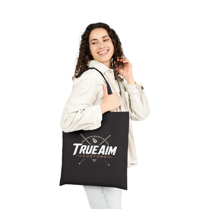 Pool Player Tote Bag — "Poke & Hope" / True Aim Billiards Canvas Tote