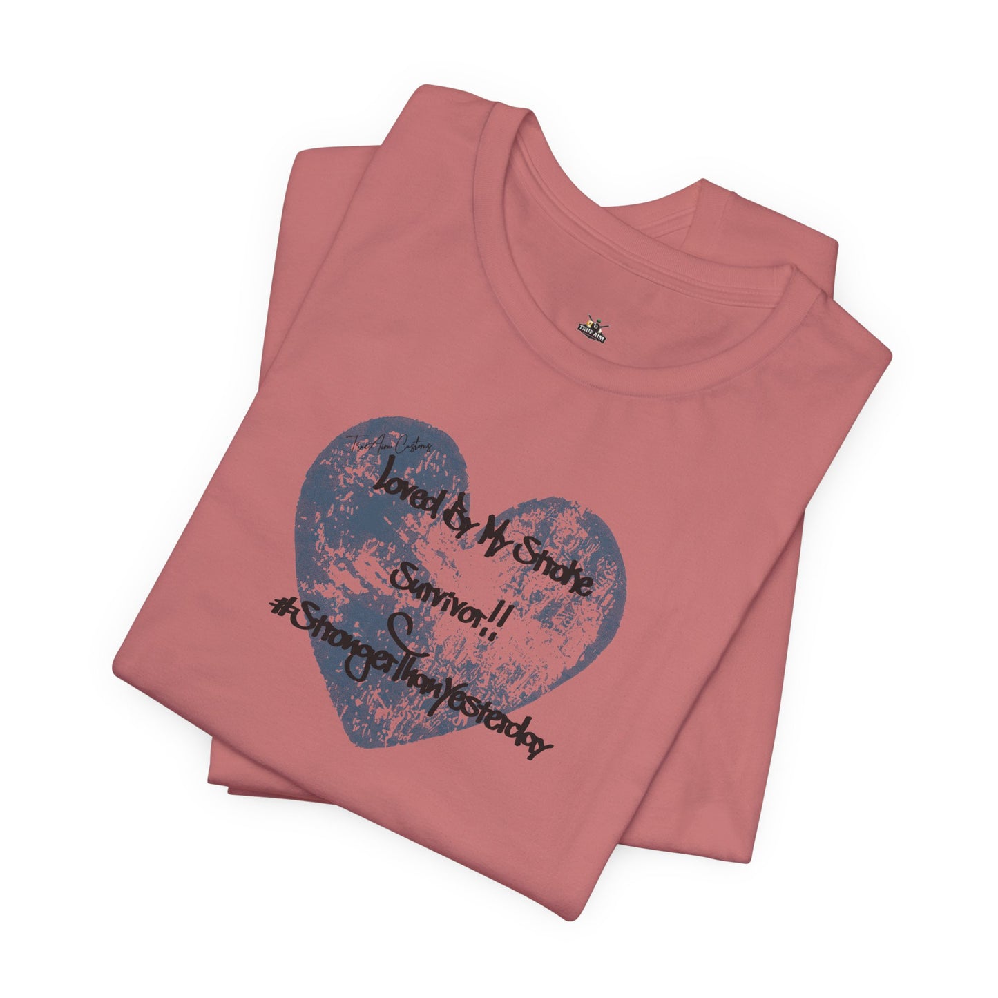 Stroke Survivor T-Shirt — "Stronger Than Yesterday" Support Tee