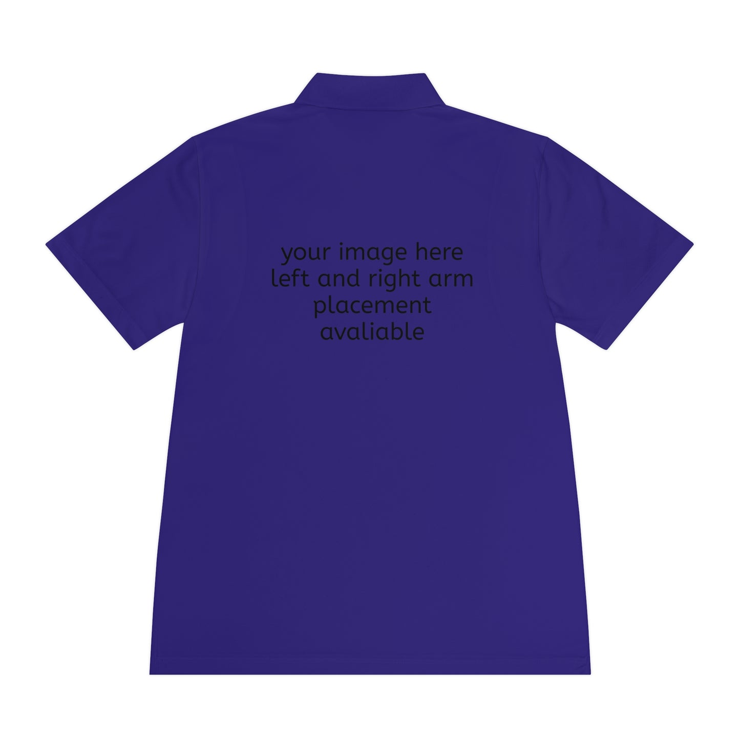 Custom Men's Sport Polo — Personalized Front/Back Logo Athletic Shirt