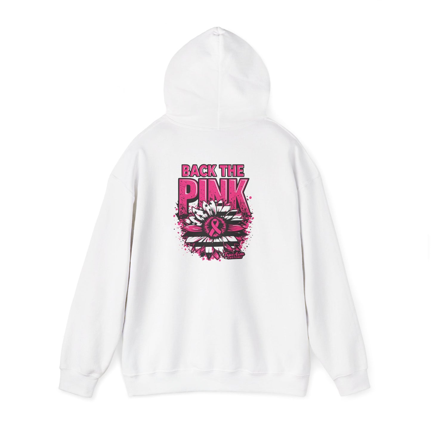 Back the Pink breast cancer Graphic Hooded Sweatshirt