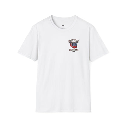 American Flag, AR 15- I don't run I reload 2A tee shirt unisex