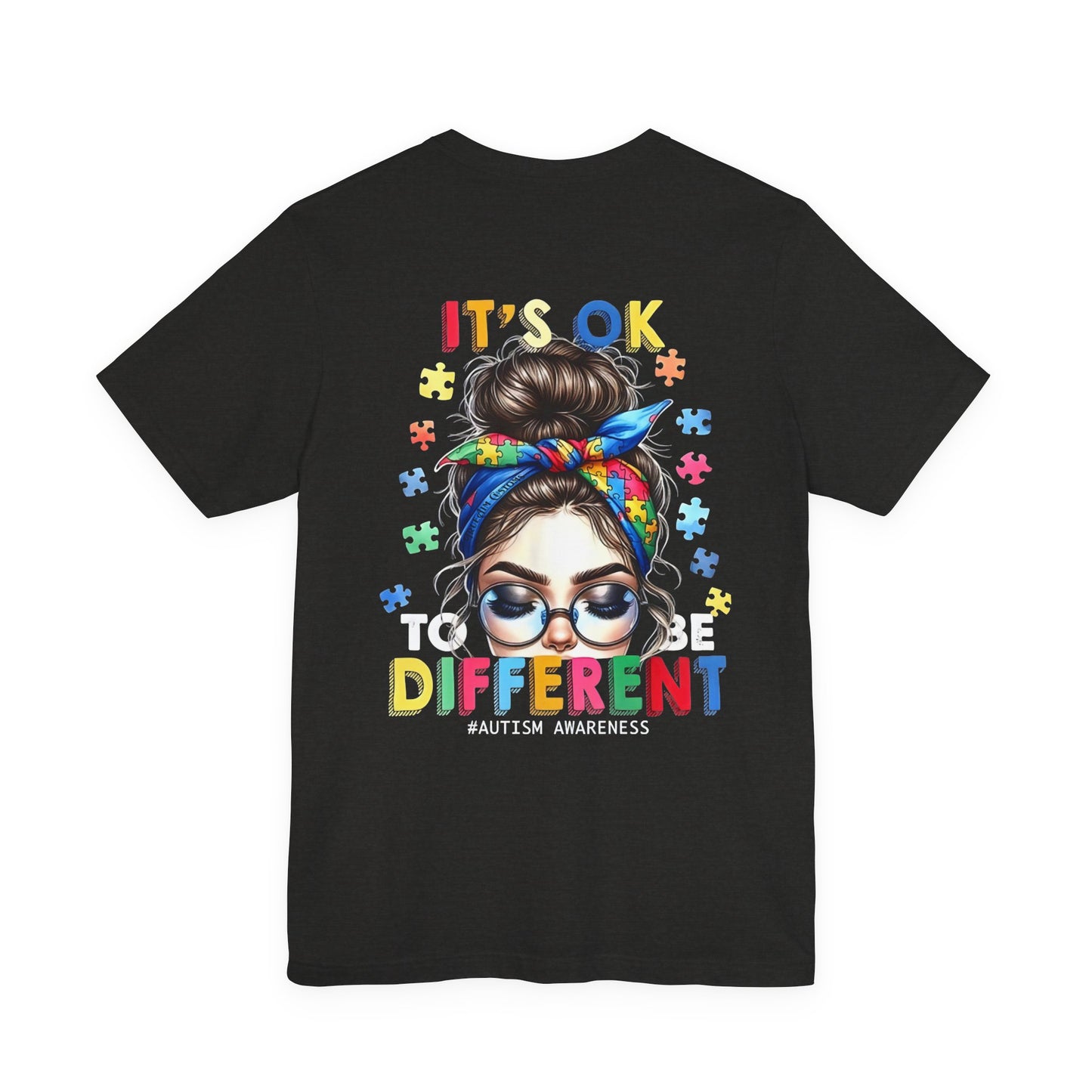 Autism Awareness Tee — "It's OK to Be Different" Graphic T-Shirt