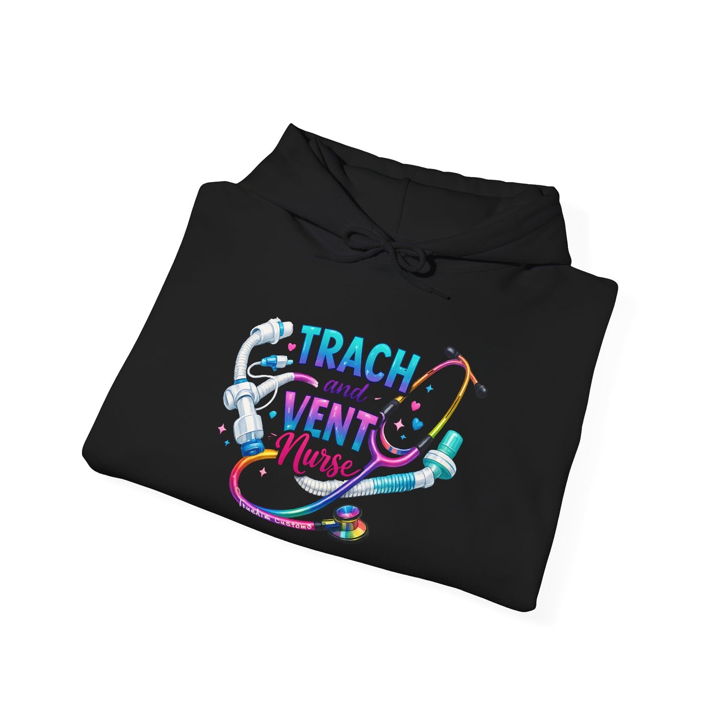 TRACH and VENT nurse Unisex Heavy Blend™ Hooded Sweatshirt