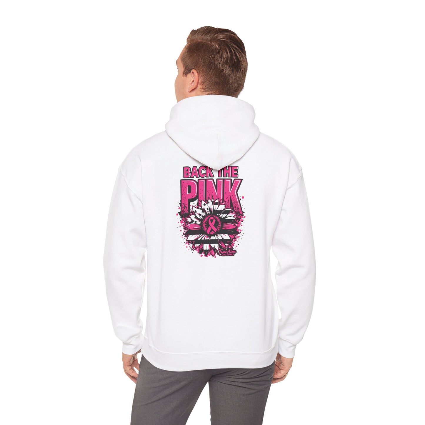 Back the Pink breast cancer Graphic Hooded Sweatshirt