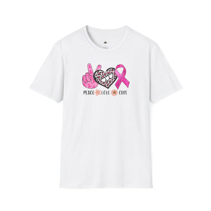 Breast Cancer Awareness Peace Love Hope T-Shirt