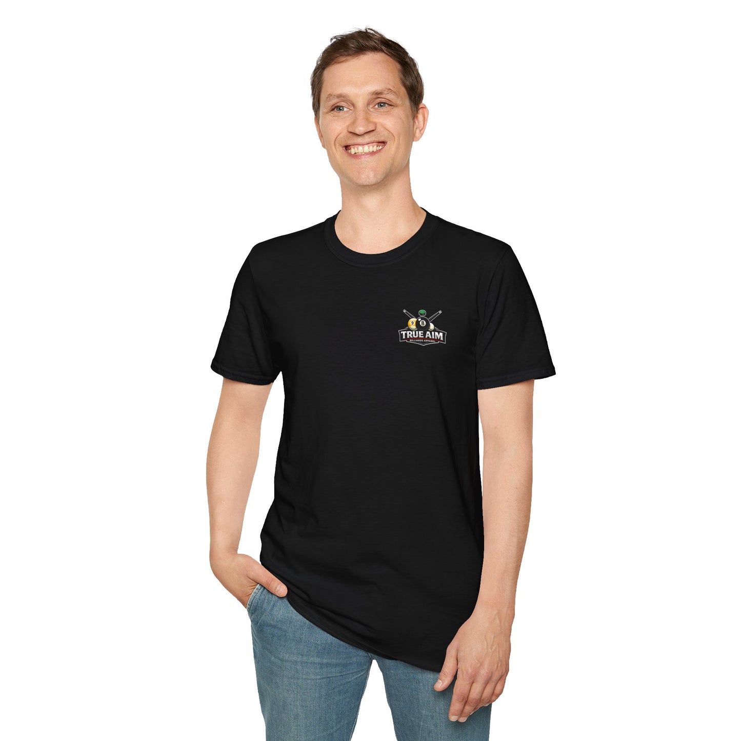 Pool Strategy T-Shirt — “My Pool Strategy Is Top Secret” Billiards Tee