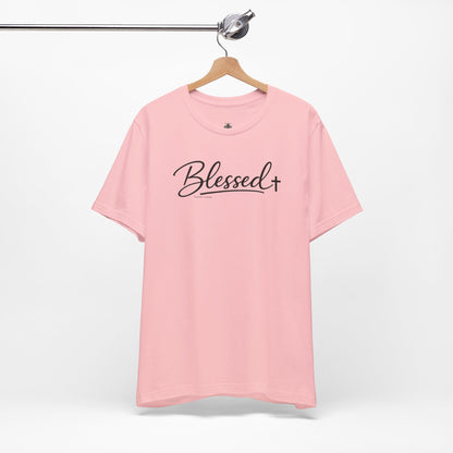 Blessed Minimalist Tee - White Short Sleeve Shirt