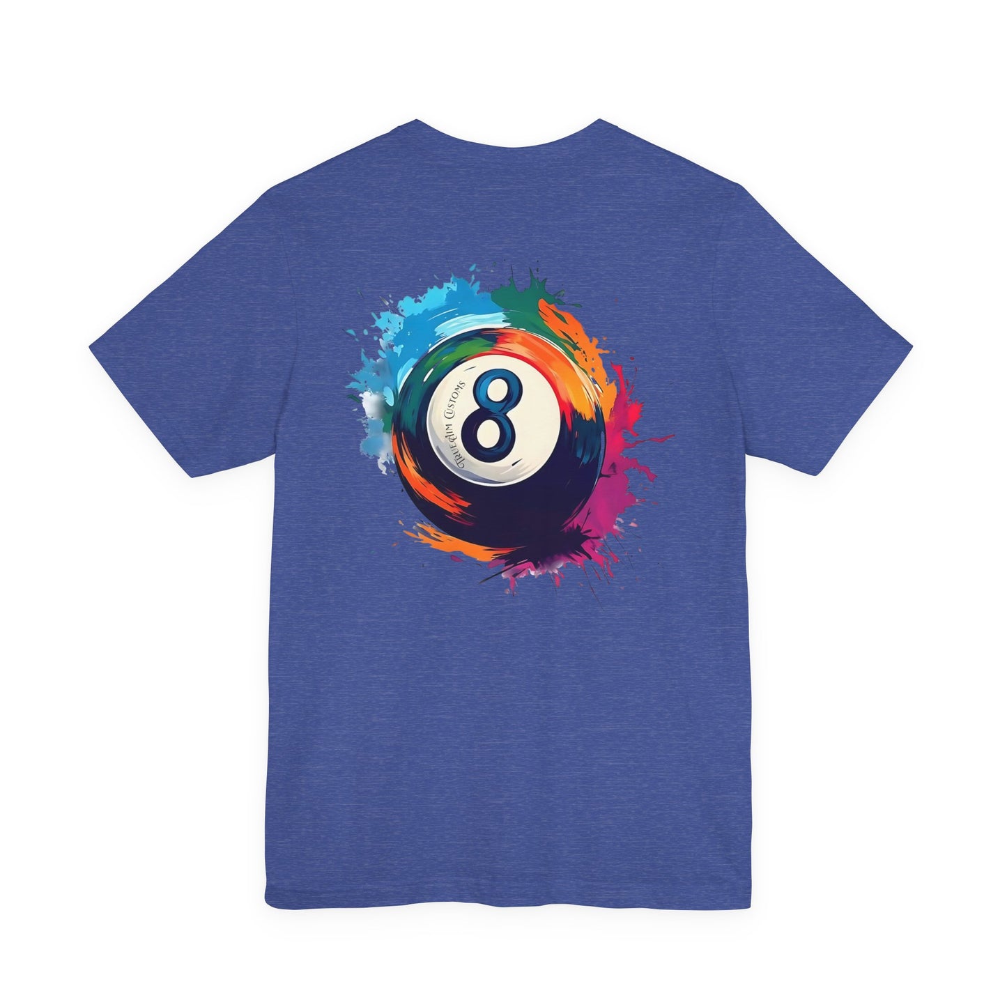 8 Ball Splash T‑Shirt — Colorful Pool Billiards Tee