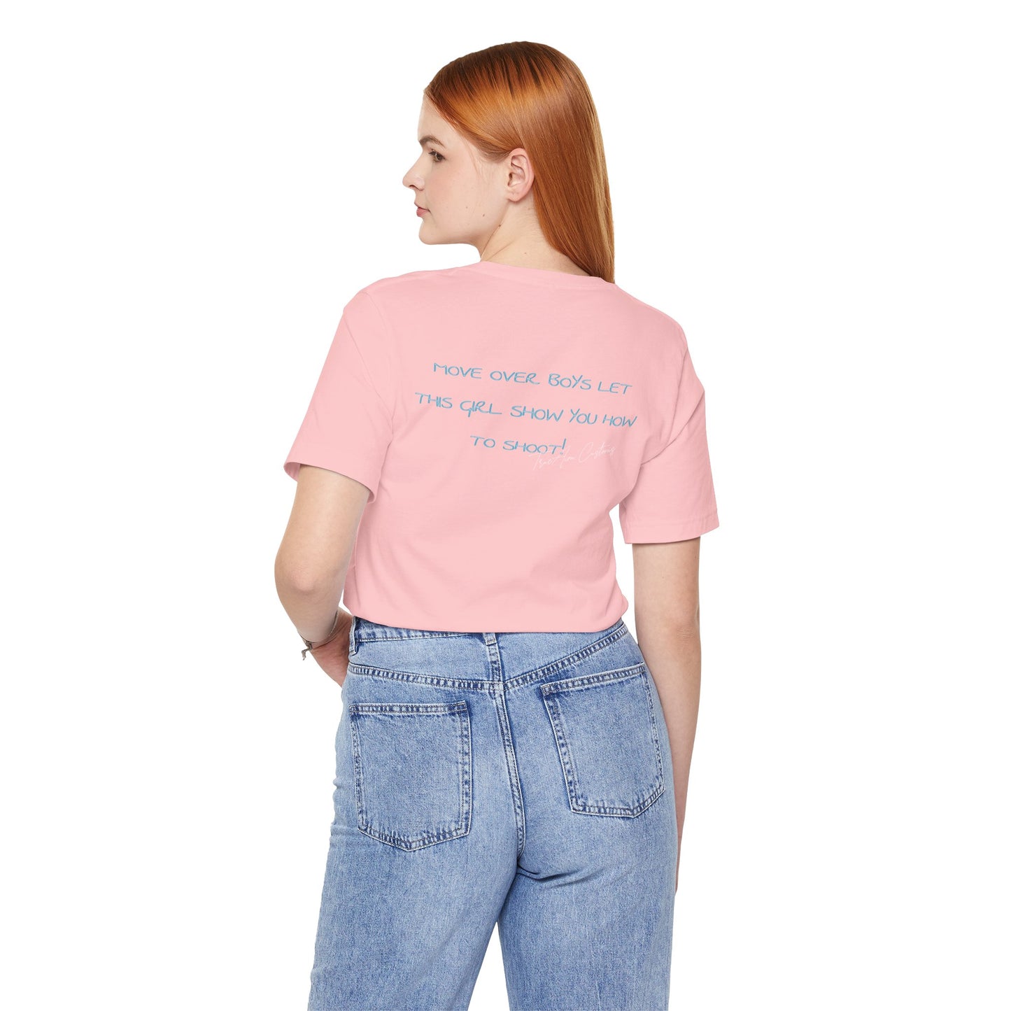 Game Day Pool Tee — "Game Day" Graphic T-Shirt (Back: "Move Over Boys Let This Girl Show You How To Shoot")