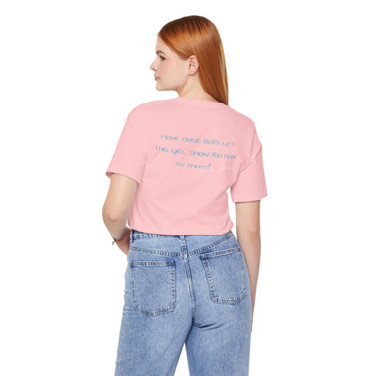Game Day Pool Tee — "Game Day" Graphic T-Shirt (Back: "Move Over Boys Let This Girl Show You How To Shoot")