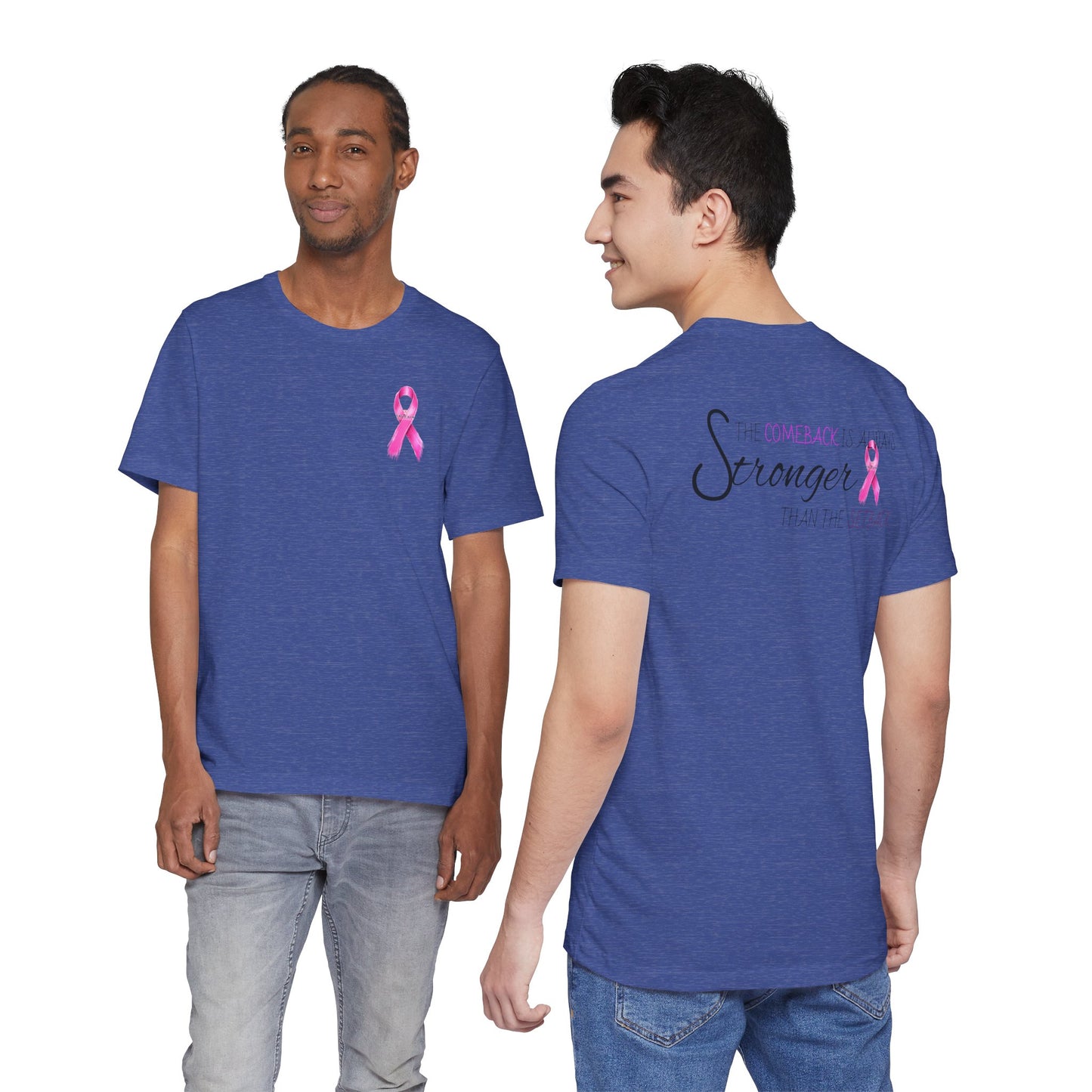 Breast Cancer Recovery Tee — "The Comeback Is Always Stronger Than The Setback"