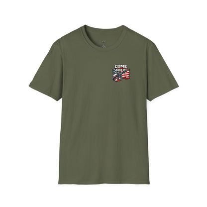 Come and Take It, American Flag Rifle Graphic Patriotic Tee