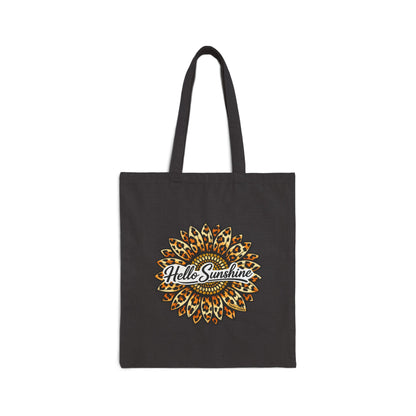Hello Sunshine Sunflower Tote Bag