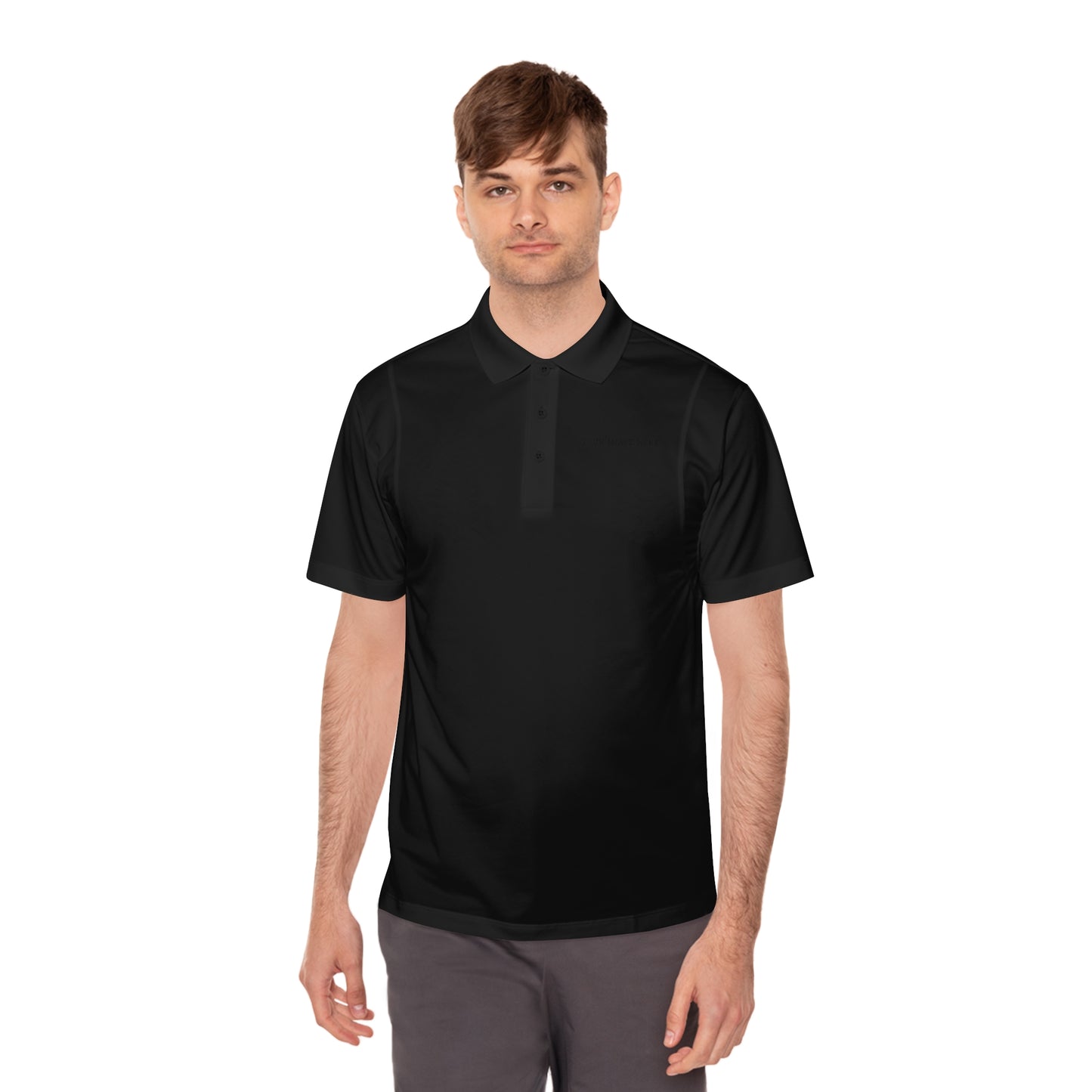 Custom Men's Sport Polo — Personalized Front/Back Logo Athletic Shirt