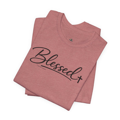 Blessed Minimalist Tee - White Short Sleeve Shirt