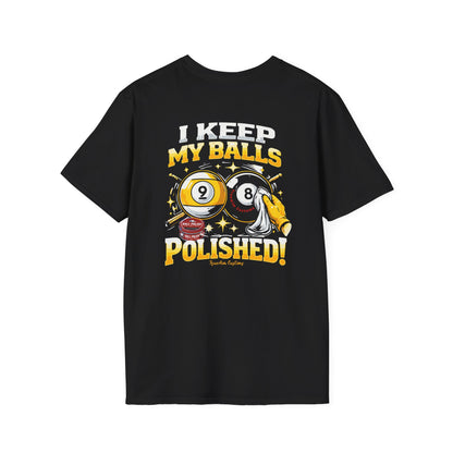 I keep my balls polished billiard tee