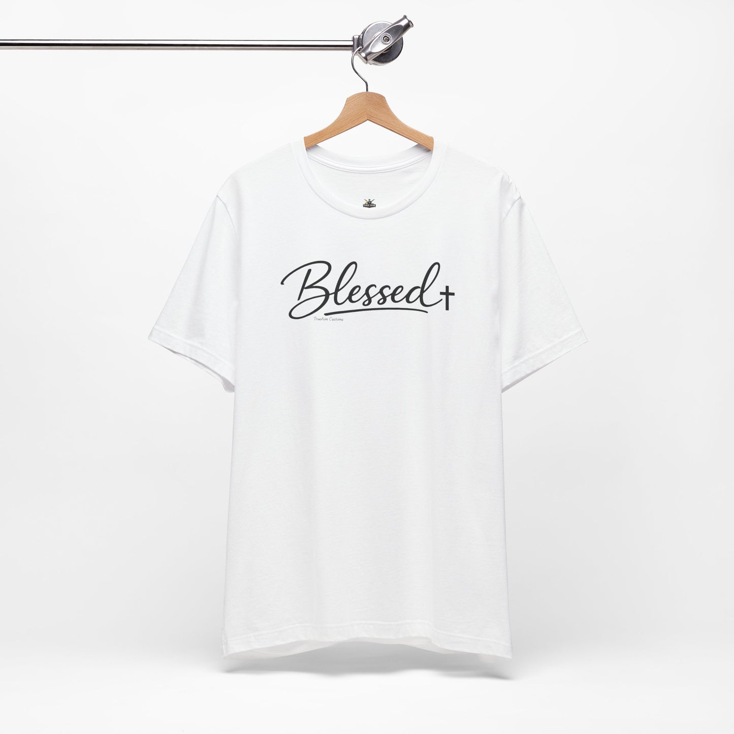 Blessed Minimalist Tee - White Short Sleeve Shirt
