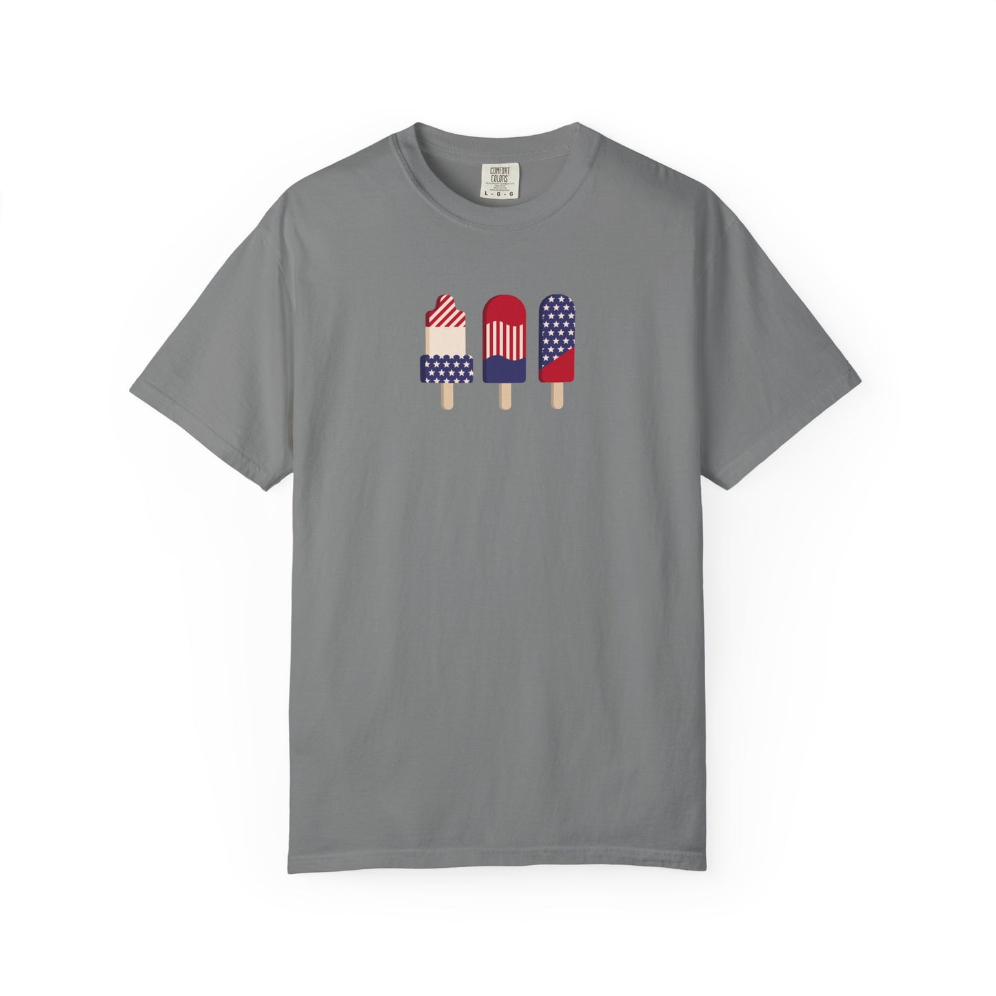 Patriotic Popsicle T-Shirt — USA Flag Ice Cream Graphic Tee