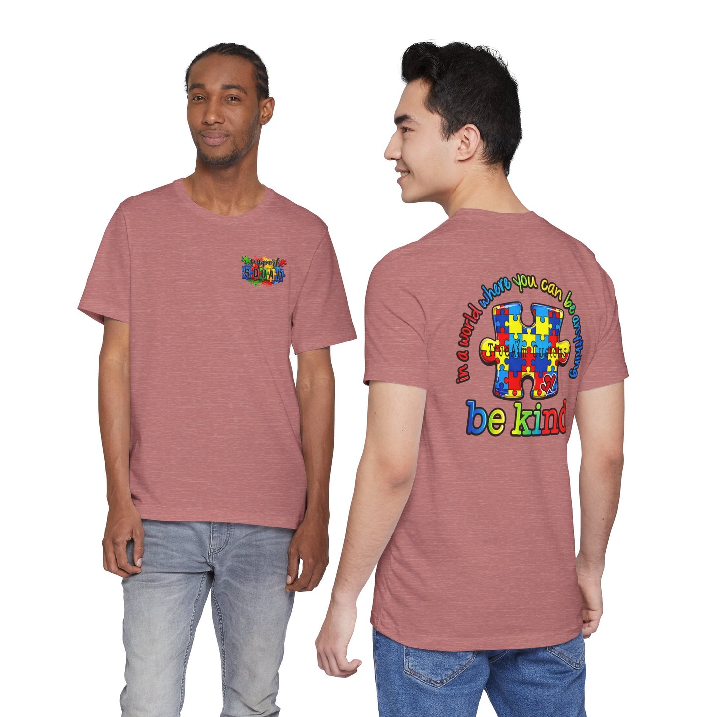support squad, Be Kind Autism Puzzle T-Shirt