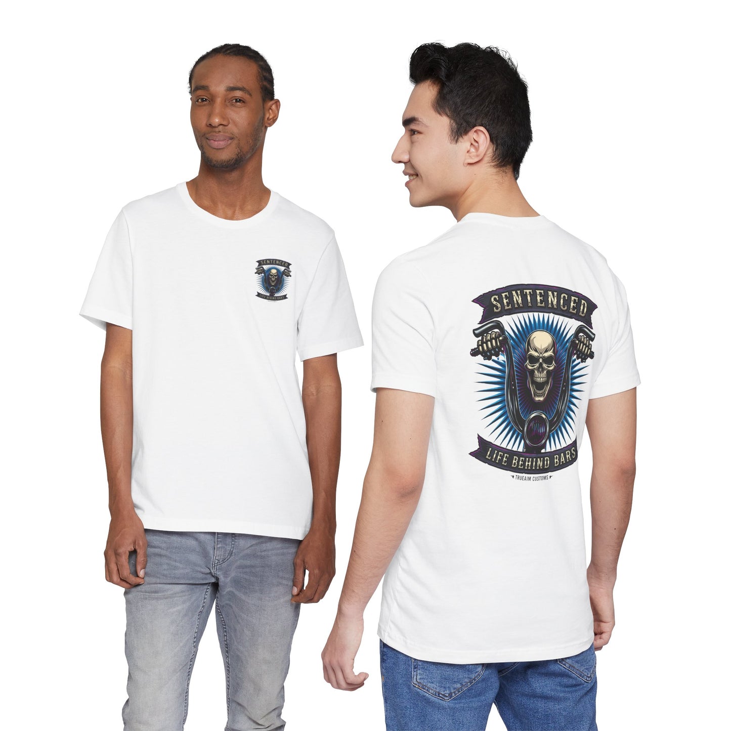 Sentenced Skull T-Shirt — "Life Behind Bars" Graphic Tee