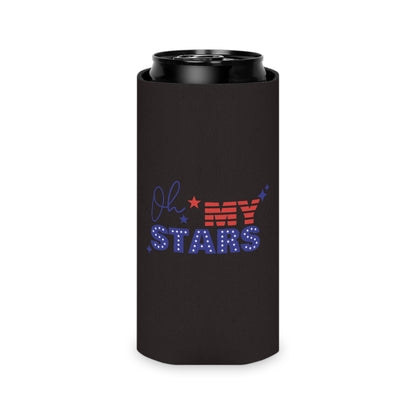 Oh My Stars Can Cooler – Patriotic 4th of July Beverage Koozie