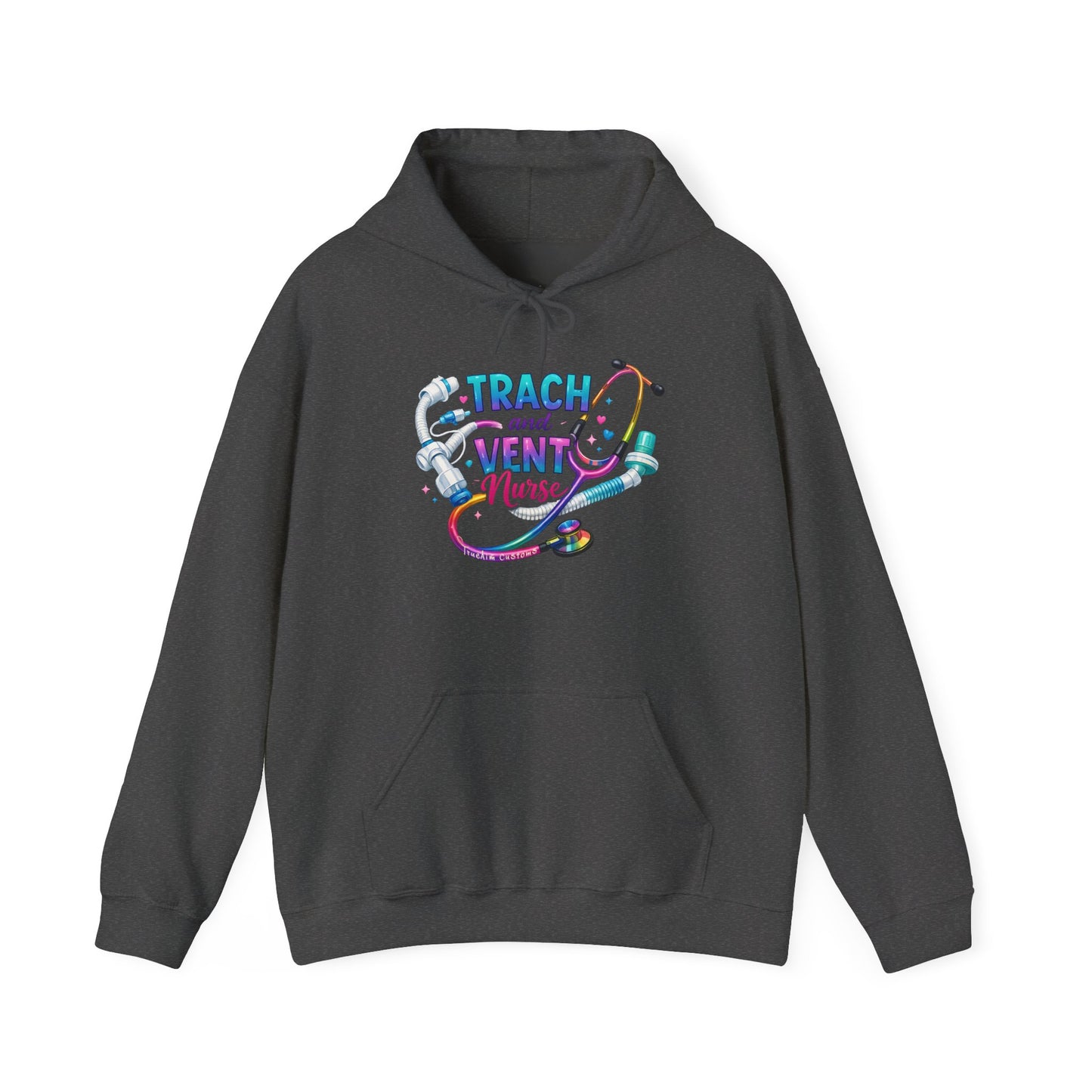 TRACH and VENT nurse Unisex Heavy Blend™ Hooded Sweatshirt