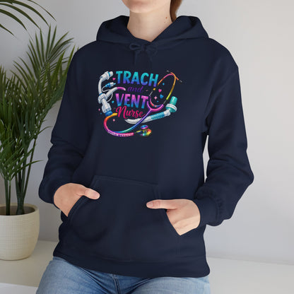 TRACH and VENT nurse Unisex Heavy Blend™ Hooded Sweatshirt