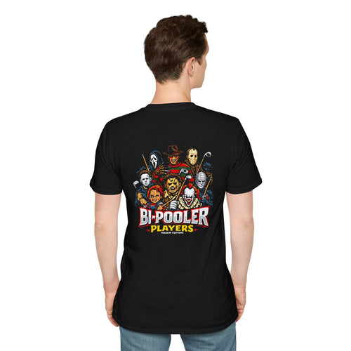 Horror Icons "Bi-Pooler Players" Graphic T-Shirt